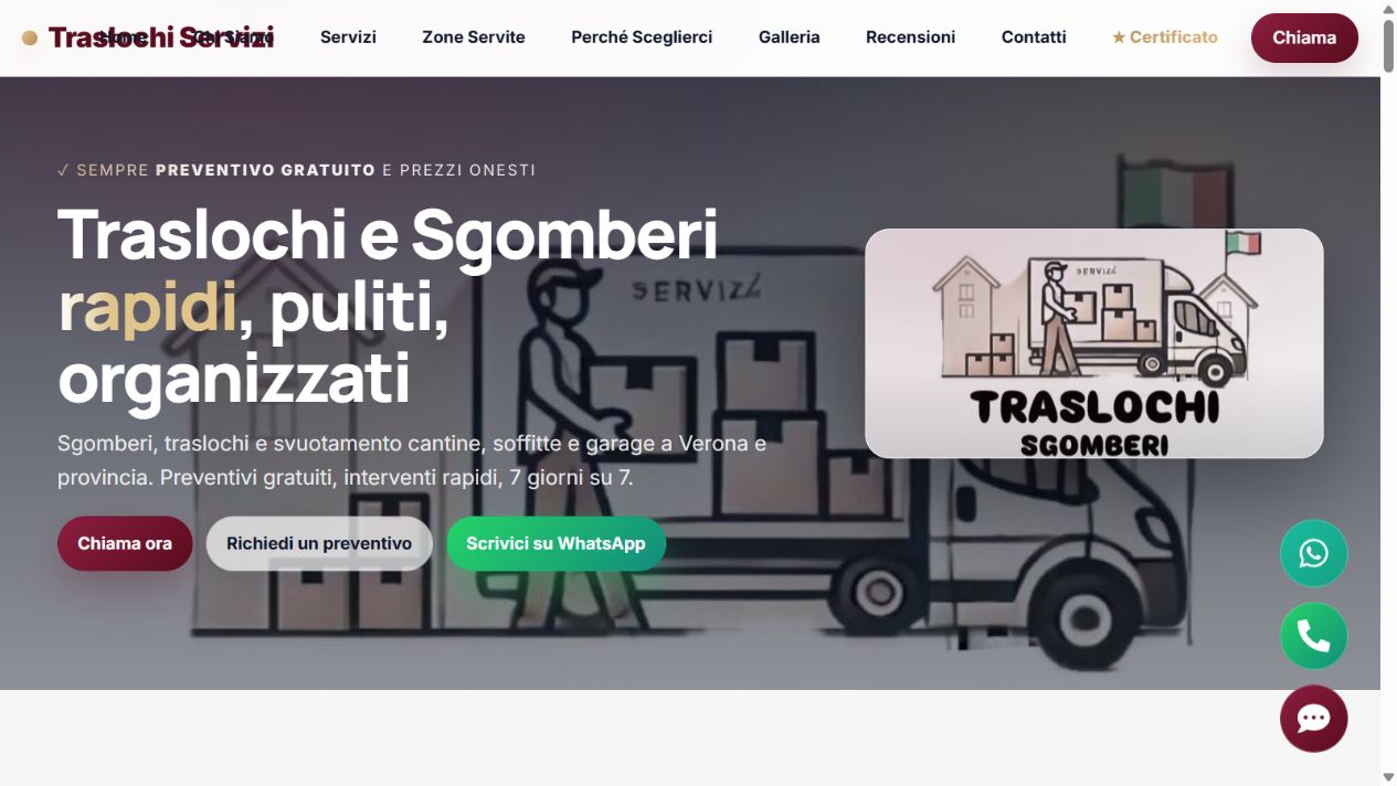 TraslochiServizi — service platform interface